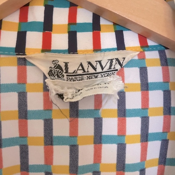 LANVIN vintage belted button up dress - Picture 5 of 6